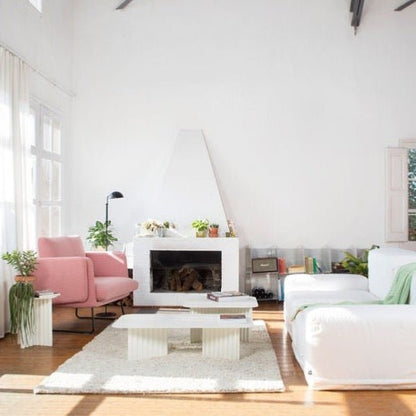 Table basse rectangulaire en plec - Terracotta - Rs Barcelona - Design Contemporain - Maison Caldeira