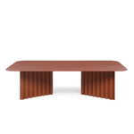 Table basse rectangulaire en plec - Terracotta - Maison Caldeira