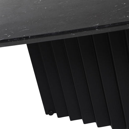 Table d’appoint ronde en plec et marbre - Noir - Rs Barcelona - Design Contemporain - Maison Caldeira