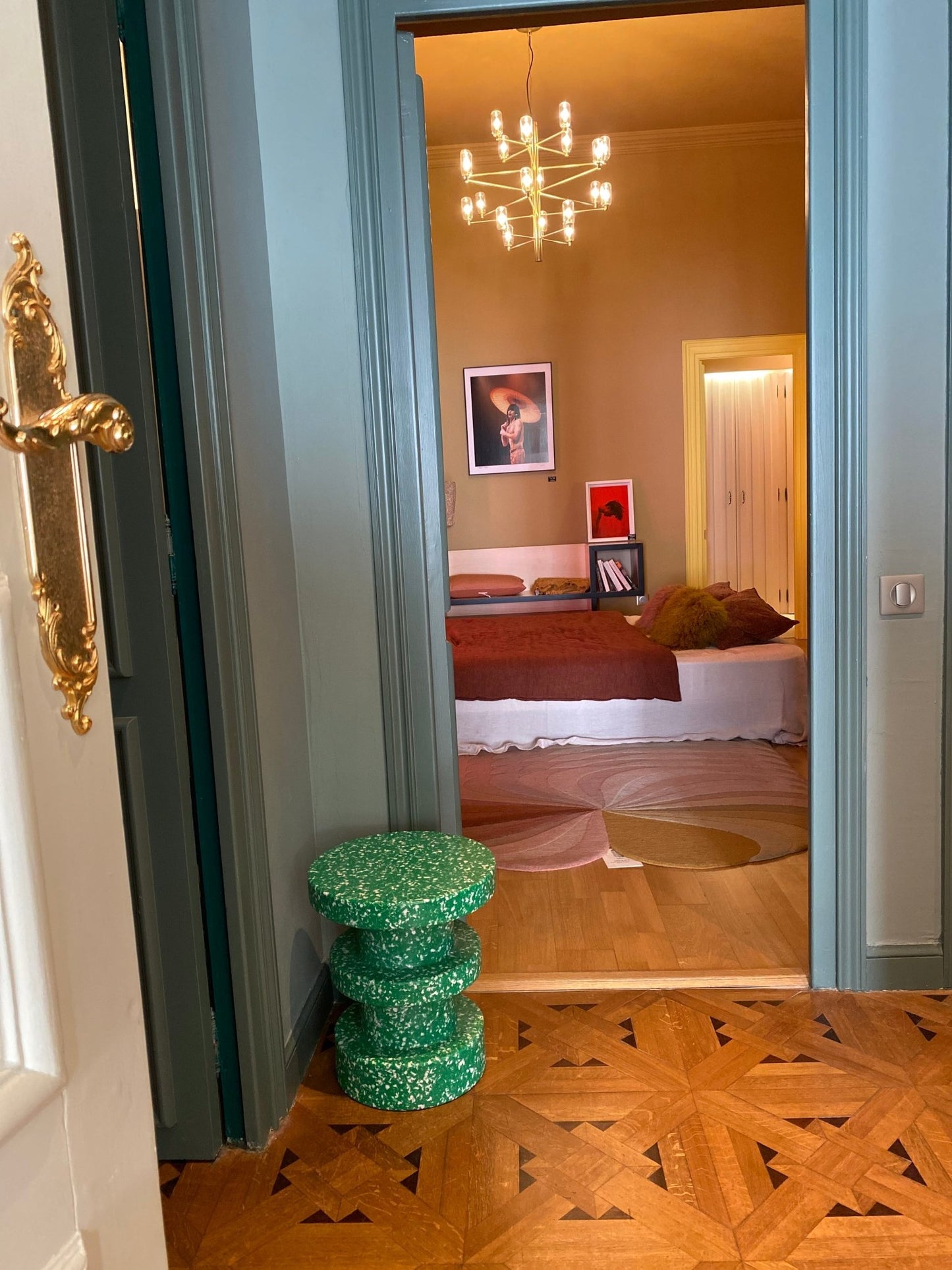 Tabouret Bit Stack Vert - Maison Caldeira