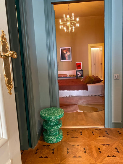 Tabouret Bit Stack Vert - Maison Caldeira
