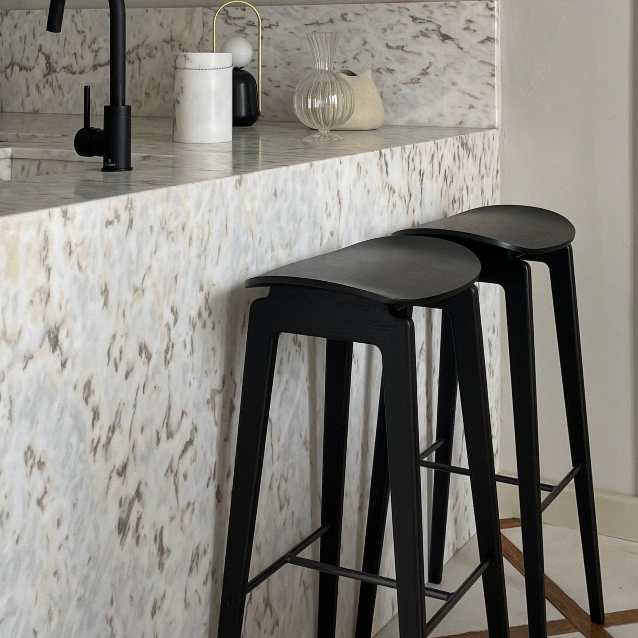 Tabouret NY11 - Noir - Norr11 - Scandinave - Maison Caldeira