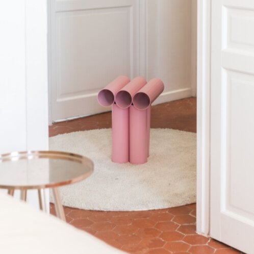 Tabouret "Septem " - Rose - Maison Caldeira