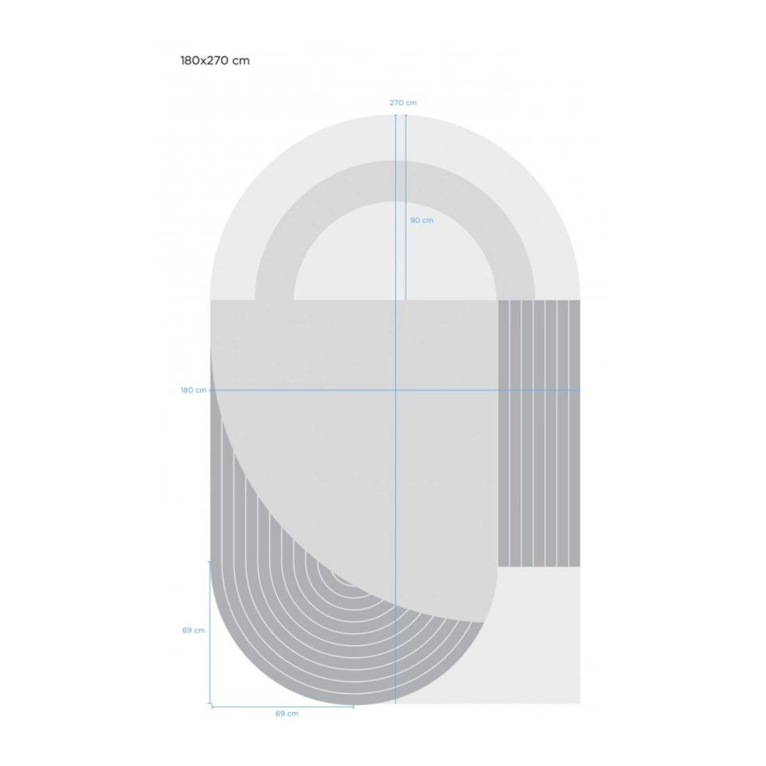 Tapis Circular - Amande - Layered - Scandinave - Maison Caldeira