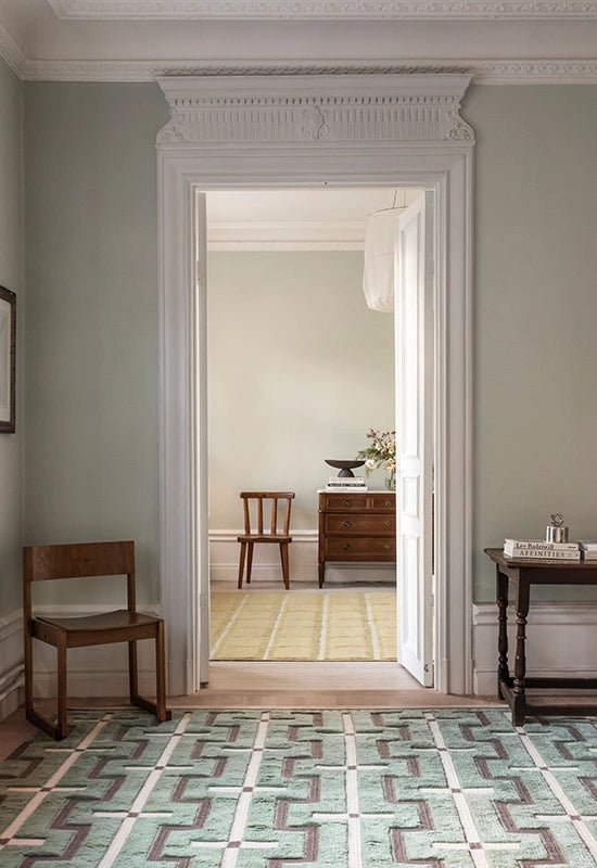 Tapis Johanna- Vert Sauge - Layered - Scandinave - Maison Caldeira