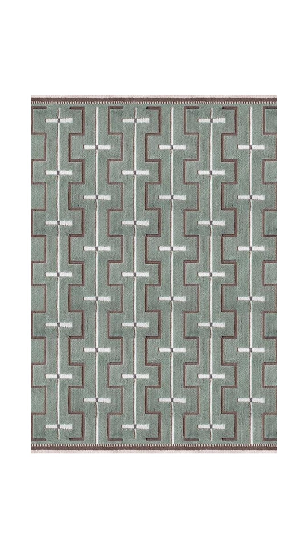Tapis Johanna- Vert Sauge - Layered - Scandinave - Maison Caldeira
