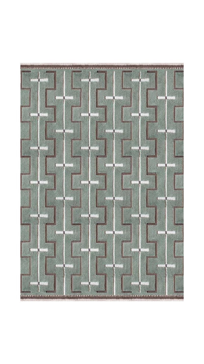 Tapis Johanna- Vert Sauge - Layered - Scandinave - Maison Caldeira