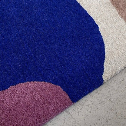 Tapis Scandi - Bleu - Layered - Scandinave - Maison Caldeira