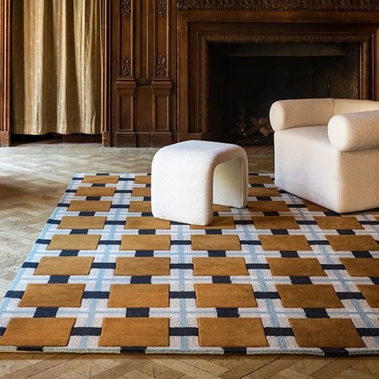 Tapis Ochre Fields - Evelina Kroon - Layered - Scandinave - Maison Caldeira