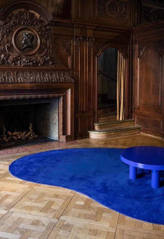 Tapis "Résidue" Cobalt - Maison Caldeira