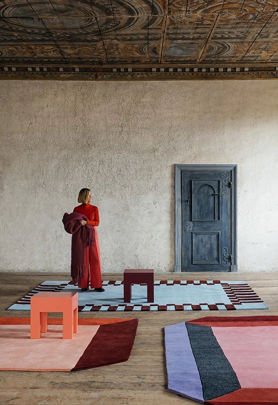 Tapis " Telkan cadre" Ciel de mûriers - Maison Caldeira