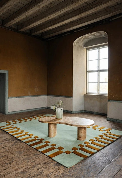 Tapis Teklan - Pistache - Layered - Scandinave - Maison Caldeira