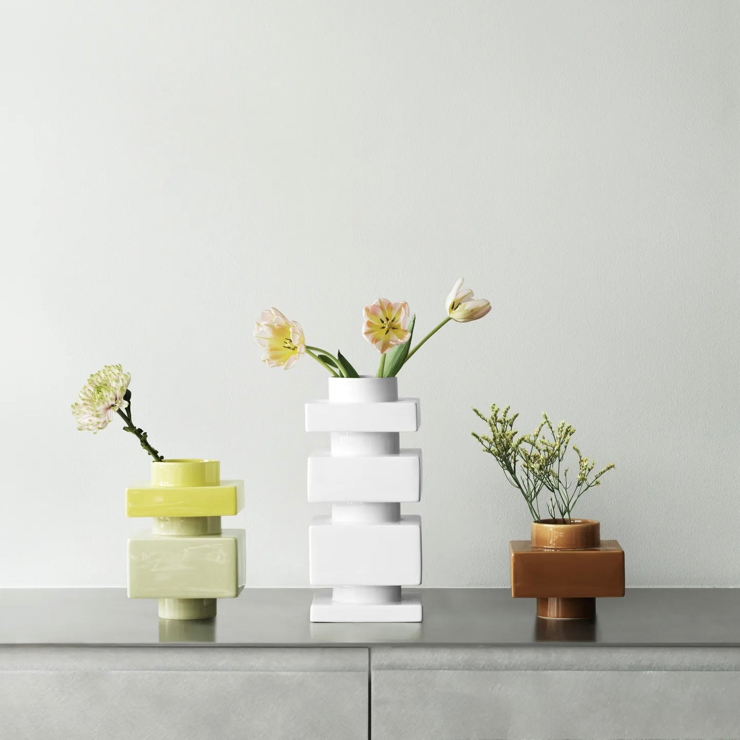 Vase Deko S2 - Jaune - Normann Copenhagen - Scandinave - Maison Caldeira